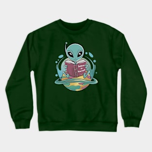 Believe in Yourself Funny Alien Crewneck Sweatshirt